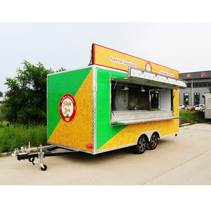 Camions de restauration américains avec cuisine complète, remorques de restaurant mobiles avec distributeur de snacks, camion de restauration américain à vendre - Product Image 5