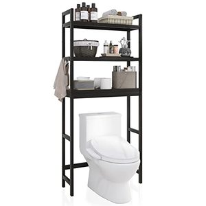 Étagère <span class=keywords><strong>de</strong></span> rangement à 3 niveaux au-<span class=keywords><strong>dessus</strong></span> des toilettes Étagères <span class=keywords><strong>de</strong></span> salle <span class=keywords><strong>de</strong></span> bain en métal autoportantes au-<span class=keywords><strong>dessus</strong></span> <span class=keywords><strong>de</strong></span> l'étagère <span class=keywords><strong>de</strong></span> rangement pour toilettes - Product Image 1