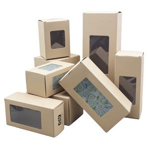 Boîte en carton recyclable avec fenêtre transparente, revêtement UV, plateau de présentation multi-compartiments pour muffins, cupcakes, pâtisserie, emballage de présentation - Product Image 5