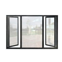 Ventanas de Aluminio con Doble Acristalamiento Aislante y Aislamiento Acústico NFRC, Diseño de Ventana Abatible de Aluminio con Eficiencia Energética y Resistencia a Impactos