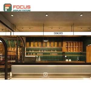 ตู้โชว์กาแฟระดับมืออาชีพ แผงกระจกนิรภัย ช่องแสดงอุปกรณ์เสริม ตู้โชว์ร้านกาแฟ - Product Image 5