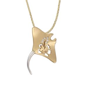 Collar con Colgante de Tortuga Marina de Plata de Ley 925 y Madera de Koa al por Mayor - Product Image 3