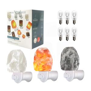 Lampada da parete lampada salgemma di cristallo 100% curativo naturale vera lampada sale himalayano - Product Image 6