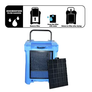 Deshumidificador Desecante Eléctrico Industrial AONE-50LGR Ecológico <span class=keywords><strong>de</strong></span> Bajo Consumo R410A con Capacidad <span class=keywords><strong>de</strong></span> 70 Pintas/Día - Product Image 3