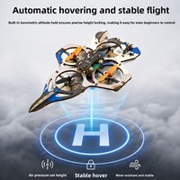 Drone Quadricoptère DIY en Bois à Assembler, Expérience Scientifique, Avion de Chasse Fait Main, Inclut Télécommande et Câble de Charge