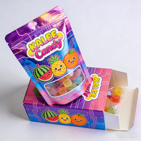 Sachets Mylar Exotiques Imprimés par Gravure Personnalisée avec Boîte de Présentation 3.5g 7g 28g, Sachet Ziplock Anti-Odeur Autoportant pour Bonbons