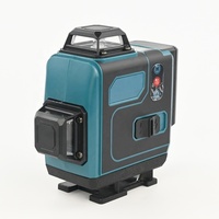 Outil de mesure laser auto-nivelant à faisceau vert 16 lignes avec batterie Li-ion pour usage domestique et extérieur