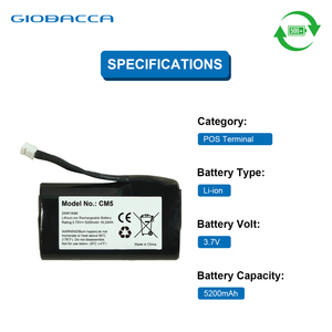 CM5 Rechargeable Lithium Ion <b>Battery</b> Pack <b>3.7V</b> 5200mAh 19.24Wh for POS Consumer Electronics - Product Image 4