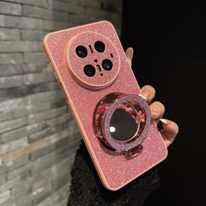 Étui de téléphone portable de luxe pour filles avec anneau miroir brillant pour Huawei Mate 60 70 Pro, <span class=keywords><strong>coque</strong></span> arrière pour Huawei P70 Nova 12 <span class=keywords><strong>13</strong></span> Pro - Product Image 3
