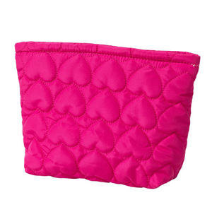 Pochette de maquillage en polyester à motif de logo personnalisé sac à fermeture éclair pour cosmétiques étui à cosmétiques personnalisé - Product Image 1