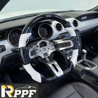 Usine RPPF vente en gros de pièces automobiles meilleure vente de volant en fibre de carbone LED pour Ford Mustang 2010-2014