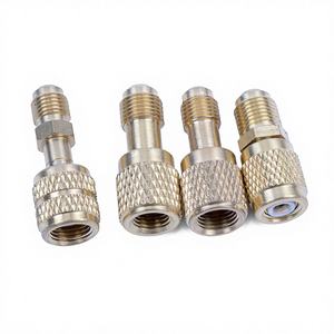 Adaptador de Latón Liso COOLWORLD de 1/4" a 5/<span class=keywords><strong>16</strong></span>" SAE, Manguera de Carga, Conexión de Válvula para Bomba de Vacío, Piezas de Aire Acondicionado, Flexible - Product Image 4