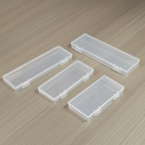 Battery Storage Box Rectangle High Transparency PP Plastic Covered Office Organizer Desktop Storage Box 12 16 Batteries AA AAA - Product Image 2