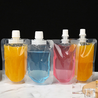 Pochette souple personnalisée en PE imprimée par gravure, résistante à l'humidité, de qualité alimentaire, avec bec verseur et fond plat, dotée d'une buse d'aspiration