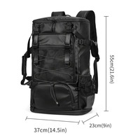 Sac de randonnée imperméable pour bottes de ski et de snowboard, grande capacité 55L, sac à dos de voyage et de camping en plein air