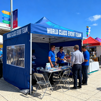 Tente de promotion pliable en acier imperméable 10x10 pour événements commerciaux, stand de marché extérieur