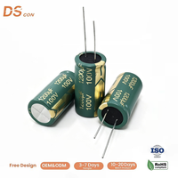 Condensador Electrolítico de Aluminio de 100V 1200uF 18x36mm, Polarizado, de Montaje Pasante, de Rendimiento Estable para Placas de Prueba de Carga Electrónica