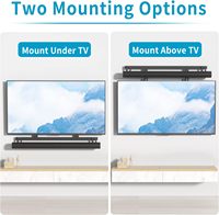 Soporte de barra de sonido ajustable en altura y profundidad, soporte de barra de sonido para TV Sonos Arc Mount debajo o por encima de TV