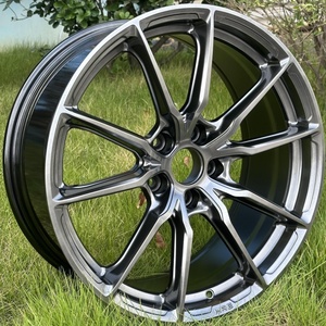 Aluminum Alloy Five <b>Spoke</b> Forged <b>Wheels</b> for 18-22 Inch <b>Wheel</b> Rim KW 5x100 5x112 5x114.3 5x120 25-40mm ET 100-98mm PCD Polished - Product Image 1