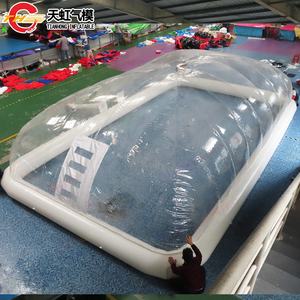 Livraison gratuite, couverture de <span class=keywords><strong>piscine</strong></span> gonflable transparente 8x5m, tente de <span class=keywords><strong>piscine</strong></span> transparente, <span class=keywords><strong>abri</strong></span> de <span class=keywords><strong>piscine</strong></span> en dôme à vendre - Product Image 2