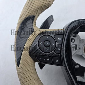 Global Best Seller Hycent High Quality Sports Leather Modification for High Forging Carbon LED Steering <b>Wheel</b> for Corolla - Product Image 4