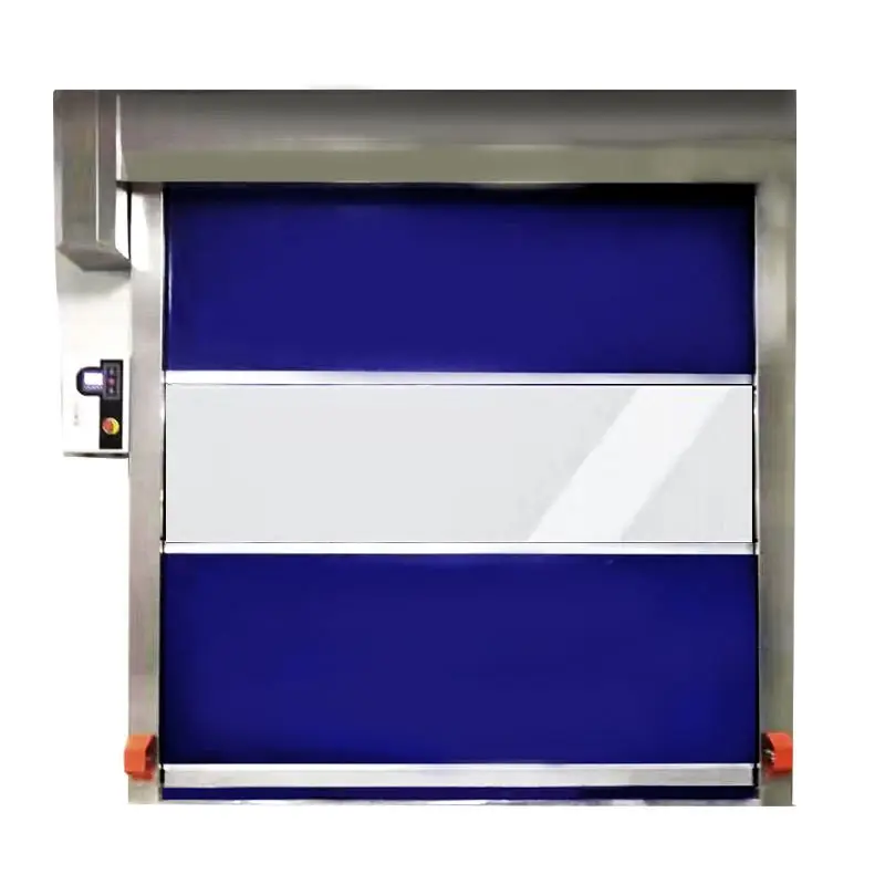 Clean room PVC Fabric curtain Fast Action Automatic Servo System Rapid Roll High Speed Roller Shutter Door
