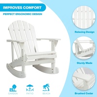Chaises professionnelles d'extérieur en bois avec dossier pour patio et jardin Chaise adirondack