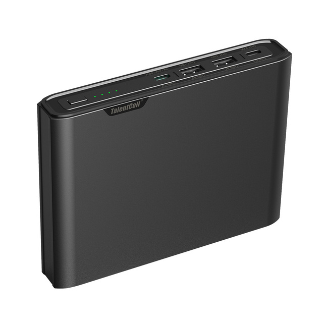 14.4V 5200mAh 74.88Wh Small Powerbank 18650 Lithium Multi Output Slim Portable Charger Power Bank for Laptop