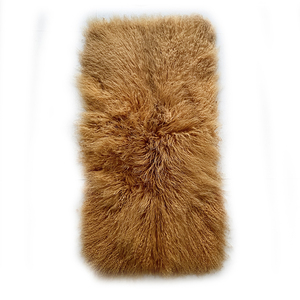 Material de piel de cordero teñido tibetano, piel larga y rizada, pieles de piel de cordero coloridas mongolas - Product Image 2