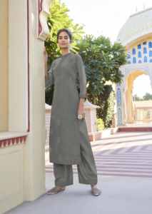 Conjunto de pantalón Kurti de traje Salwar Kameez de trabajo de secuencia de bordado pesado de estilo indio y pakistaní para mujer con Dupatta - Product Image 5