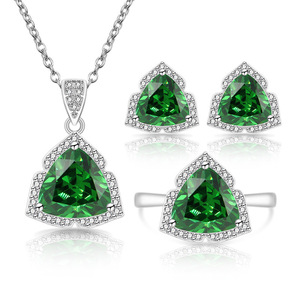 Conjunto de Joyería de Moda con Gemas de Zirconia en Colores de Tendencia 2026 <span class=keywords><strong>para</strong></span> Venta al por Mayor, Anillo, Collar y Pendientes <span class=keywords><strong>para</strong></span> <span class=keywords><strong>Mujer</strong></span>, Accesorios de Moda <span class=keywords><strong>para</strong></span> Fiesta - Product Image 4