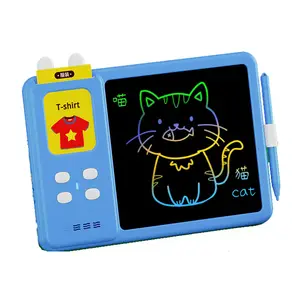 2024 Kid Pad 8.5 Inch English Drawing LCD Writing Tablet Talking Flash Cards Handwriting Board Learning Card Machine 2 IN 1 toys