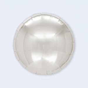 Party Love <b>Balloon</b> Circular <b>Silver</b> 45Cm Metallic For Parties Birthday Decor - Product Image 1