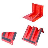Barrera de Control de Inundaciones de Plástico ABS en Forma de L, Móvil y Desmontable, Dispositivo de Control de Inundaciones para Garajes Subterráneos
