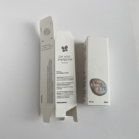 Spezielles Papier Holographisches UV-Spot-Papier Faltbare Verpackungsbox für 50ml Sprühflasche Kosmetikbox mit Silberprägung