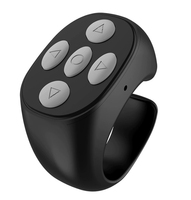 Venta caliente Fingertip Phone Selfie Page Turner Flipping Video Controller Blue Tooth-compatible Tiktok Ring Remote Control