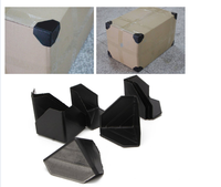 Protection d'angle en plastique de taille 50*50*50*1 mm, trois côtés, emballage en carton, meubles, anti-collision