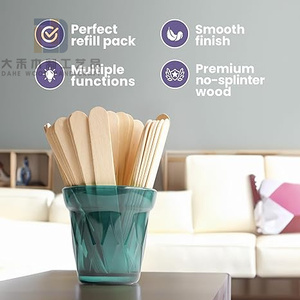150PCS đa chức năng bằng gỗ tẩy lông Popsicle <span class=keywords><strong>Craft</strong></span> Stick DIY gỗ sáp thủ công Gậy cho lưỡi depressors Ice Cream <span class=keywords><strong>Craft</strong></span> dự án - Product Image 5