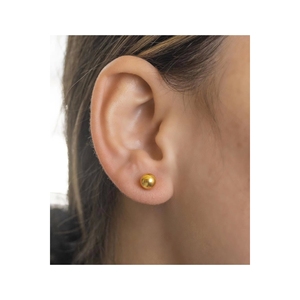 Pendientes de Bola de Oro de 22 Quilates, Modernos, Chapados en Oro Amarillo y Rosa, con Diamantes y Perlas, para Bodas, Aniversarios y Compromisos - Product Image 1