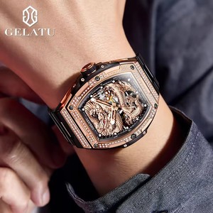 Envío Directo, Reloj de Pulsera GELATU Dragon, Mecánico Automático, de Alta Calidad, con Puntero, Moderno, Resistente al Agua, de Acero Inoxidable - Product Image 6