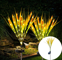 Lampe solaire contemporaine pour allée extérieure, étanche, pour pelouse, modèle blé, du fabricant