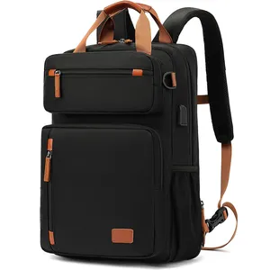 Nakatumi-maletín para ordenador portátil para hombre y mujer, maletín impermeable de alta calidad con logotipo personalizado, con puerto USB