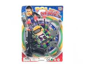 Ensemble de pistolets jouets POLICE en double pack avec cible - Jouets de jeu de rôle pour enfants - Product Image 3