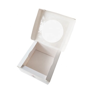<span class=keywords><strong>Caja</strong></span> <span class=keywords><strong>de</strong></span> Cartón Reutilizable para Pastel <span class=keywords><strong>con</strong></span> Ventana Redonda en la Tapa, Impresión <span class=keywords><strong>de</strong></span> Logotipo Personalizado, Contenedor para Pastel <span class=keywords><strong>con</strong></span> Base para Pastel, Ideal para Panadería - Product Image 5