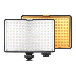 Yüksek kaliteli KM160S LED Video lamba ışığı 1280LM 5600K/3200K kısılabilir lamba 160S flaş ışığı BI renkli video ışık standı