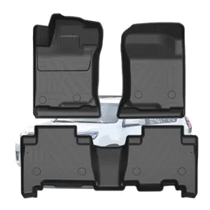 Muchkey Foot Pad For Toyota Land Cruiser Prado 2009 2010 2011 2012 2013 2014 2015 2016 2017 2018 2019 2020 TPE Car Floor Mat