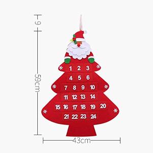 Xmas <span class=keywords><strong>Tree</strong></span> House Shape Cảm Thấy Lịch Trang Trí Giáng Sinh Đếm Ngược Lịch Cảm Thấy Cây Giáng Sinh Lịch Mùa Vọng - Product Image 2