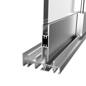 Nouveau design de <span class=keywords><strong>porte</strong></span> <span class=keywords><strong>coulissante</strong></span> étanche sans cadre pour pergola, système de quincaillerie de <span class=keywords><strong>porte</strong></span> <span class=keywords><strong>coulissante</strong></span> en verre trempé à fermeture souple - Product Image 4