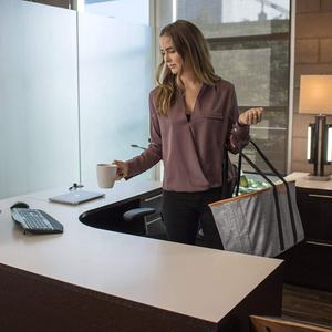 גדול מתקפל ניילון לשימוש חוזר מכולת <span class=keywords><strong>Tote</strong></span> אופנתי קניות תיבת תיק עמיד מתקפל עגלת תיק - Product Image 3