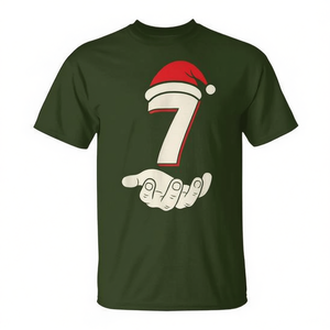 Camiseta navideña a juego Six Seven Meme para adultos, unisex, verde, talla mediana - Product Image 2